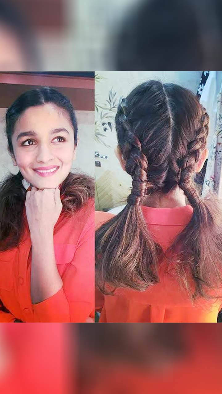 Easy Alia Bhatt Hairstyle || Easy Hairstyle For Teenage Grils || Brided  pigitails || New Hairstyles - YouTube