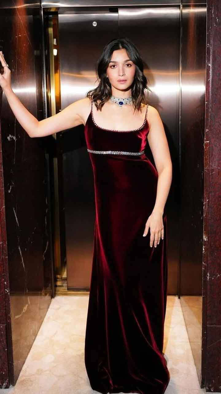 alia bhatt red dress Golden Globes Honors Hend Sabry, Alia Bhatt at Red Sea Film Festival